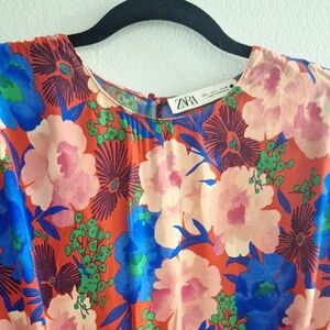 Zara Floral Print Women's Top - Multicolor
